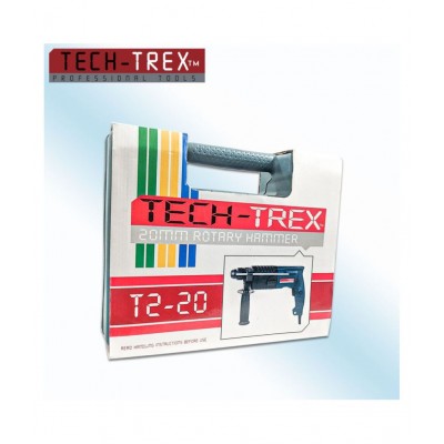 Tech-Trex - T2-20 Rotary Hammer 700W 20mm Corded Drill Machine with Bits