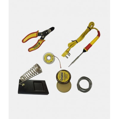 TechDelivers 6 in 1 Electric Soldering/Welding Iron Kit For DIY/Crafts (Soldering Iron Heating Time 10-15 mins)