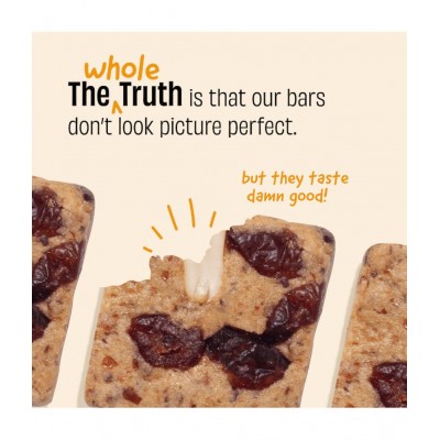 The Whole Truth - Mini Protein Bars - Peanut Butter - Pack of 8 - 8 x 27g - No Added Sugar - All Natural