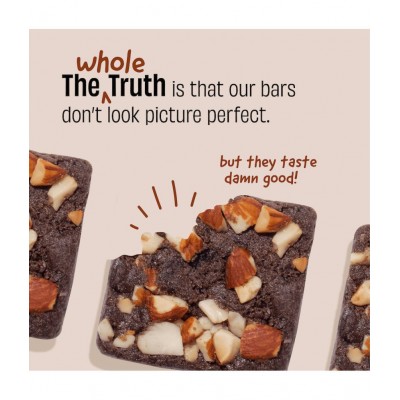 The Whole Truth - Mini Protein Bars - The Chocolate Party (3 Double Cocoa Mini Bars, 3 Coconut Cocoa Mini Bars, 2 Coffee Cocoa Mini Bars)- Pack of 8-8 x 27g - No Added Sugar - All Natural