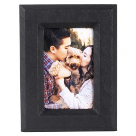 Thylable Leather Grey Single Photo Frame - Pack of 1