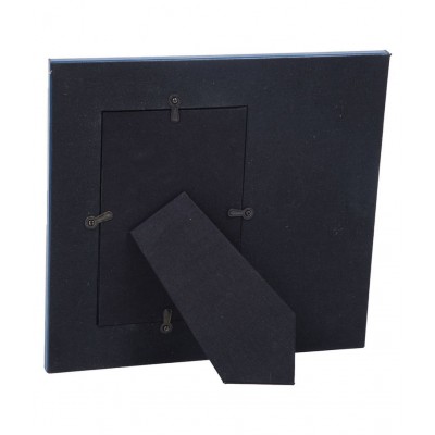 Thylable Leather Table Top & Wall hanging Blue Single Photo Frame - Pack of 1