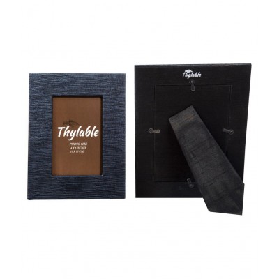 Thylable Leather TableTop Blue Photo Frame Sets - Pack of 2
