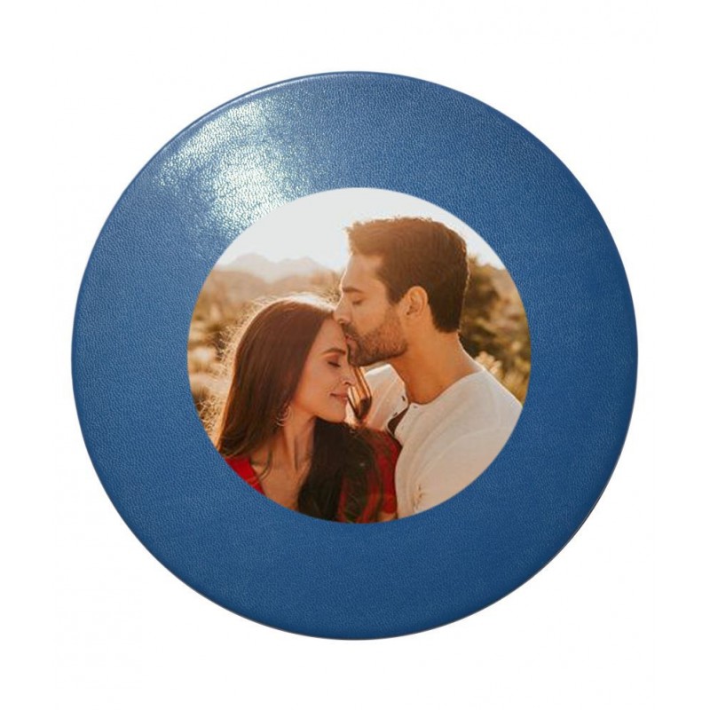 Thylable Leather TableTop Blue Photo Frame Sets - Pack of 3