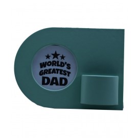 Thylable Leather TableTop Green Single Photo Frame - Pack of 1