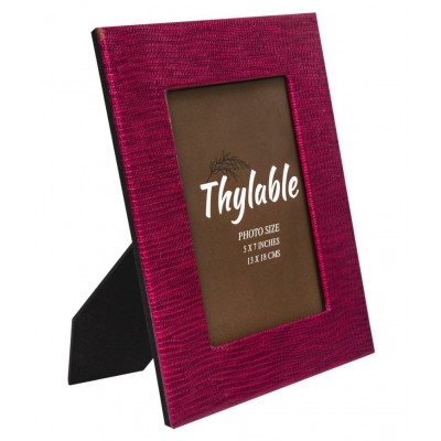 Thylable Leather TableTop Pink Photo Frame Sets - Pack of 2