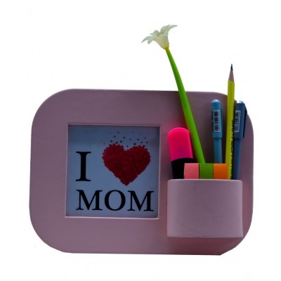 Thylable Leather TableTop Pink Single Photo Frame - Pack of 1