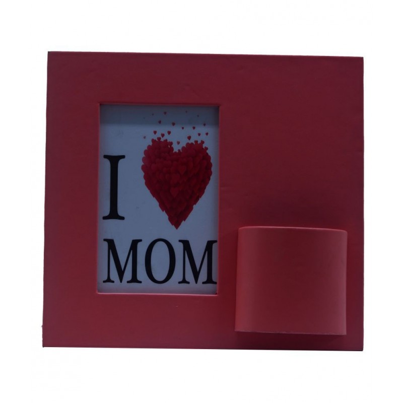 Thylable Leather TableTop Pink Single Photo Frame - Pack of 1