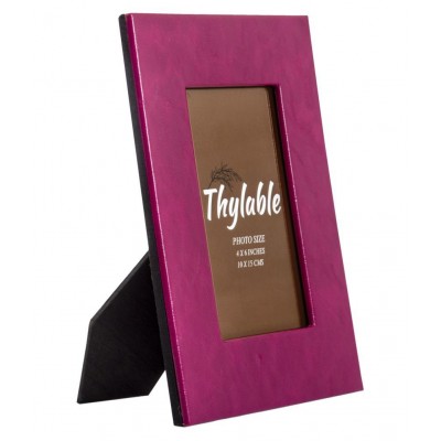 Thylable Leather TableTop Purple Photo Frame Sets - Pack of 2