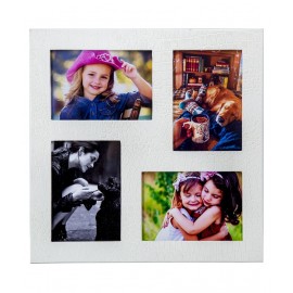 Thylable Leather Wall Hanging White Photo Frame Sets - Pack of 1