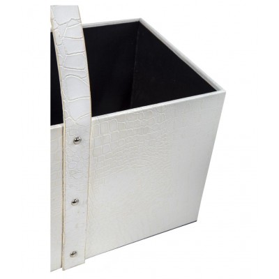 Thylable WHITE Leather Magazine Holder - Pack of 1