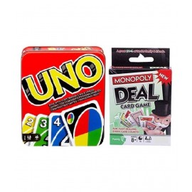 Tickles Combo of Monopoly Deal Card Game and UNO Card Game