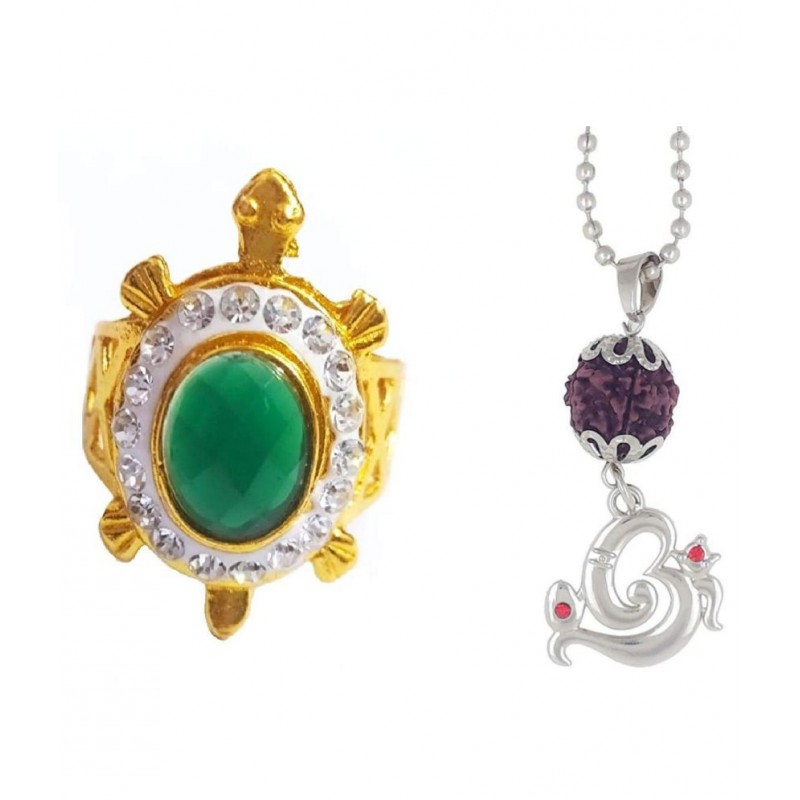 Tortoise Ring/Kachua Ring With Om Locket