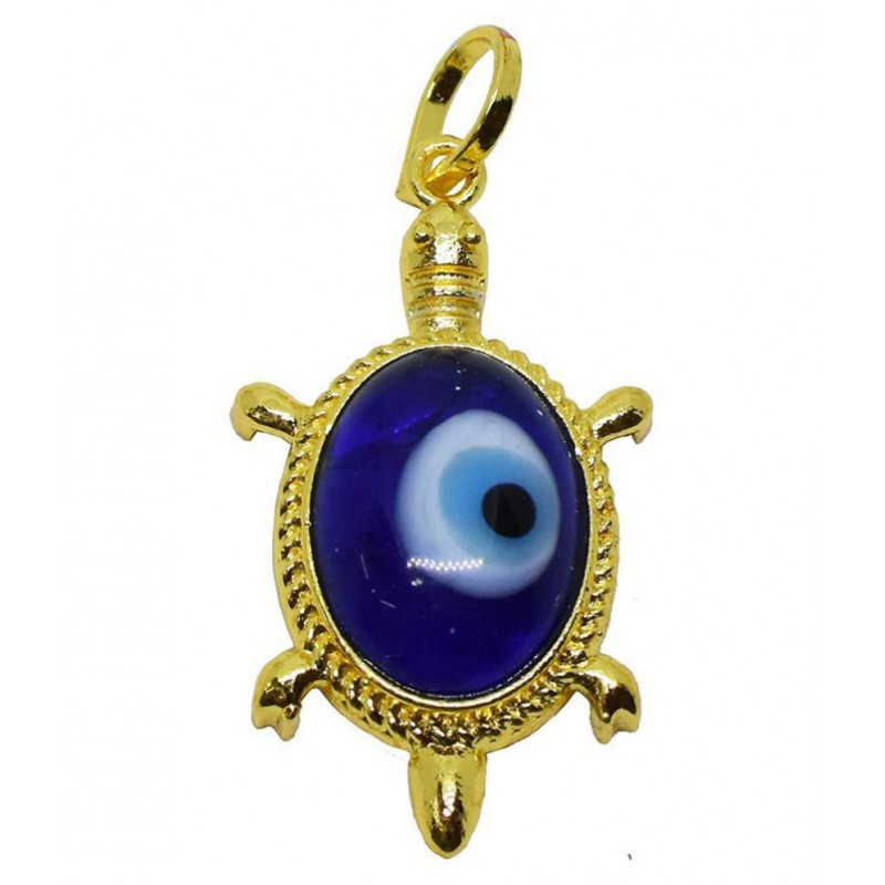 Tortuise Shape Evil Eye Protection  Stone Pendant