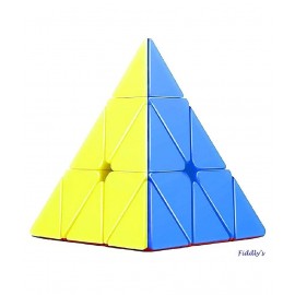 Toy Boutique Pyramid Cube 3x3 Super Speed Sticker-Less Triangle Puzzle Cube