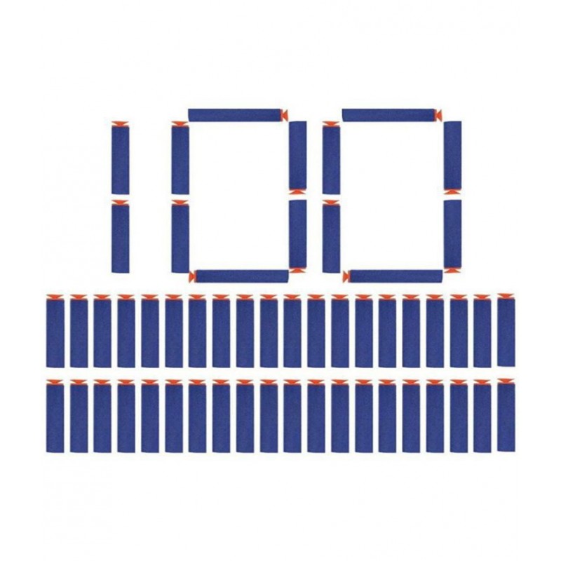 Toy Cloud Hot Fire Gun Bullet Soft Foam Dart for Nerf Gun Refill Pack 100 Pcs Sticky Head Darts for Nerk N-Stike Elite Guns