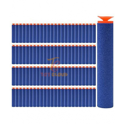 Toy Cloud Hot Fire Gun Bullet Soft Foam Dart for Nerf Gun Refill Pack 100 Pcs Sticky Head Darts for Nerk N-Stike Elite Guns