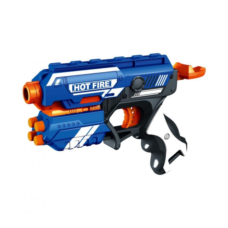 Toy Cloud Manual Soft Blaster Bullet Dart Gun Toy with 10 Soft Bullets, Safe and Long Range Shooting Gun (5 Soft Foam Bullets and 5 Suction Dart Bullets)