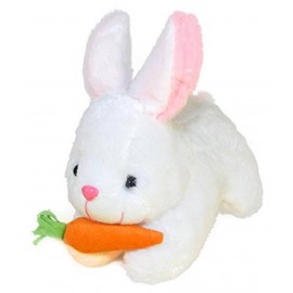 ToyHub Soft Bunny Rabbit With Carrot - 26 cm (White)