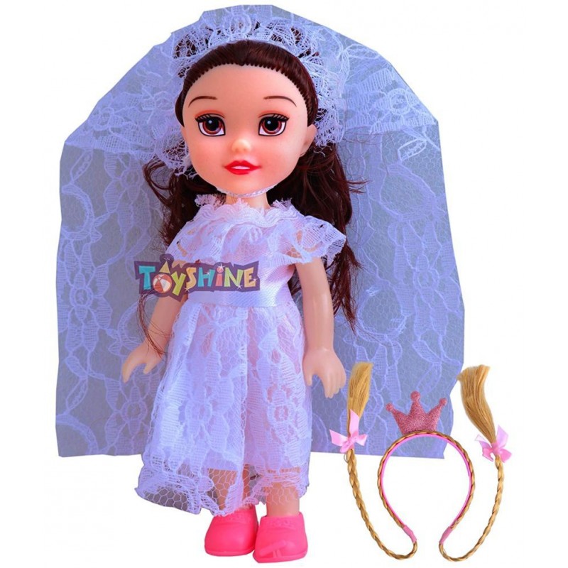 Toyshine 6 Inches I am Princess Doll with Long Braided Hair with Hair Band