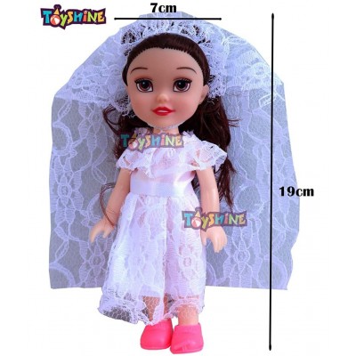 Toyshine 6 Inches I am Princess Doll with Long Braided Hair with Hair Band