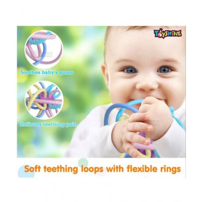 Toyshine Baby Rattle and Sensory Teether Toy