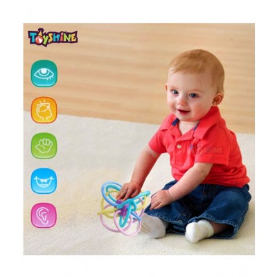 Toyshine Baby Rattle and Sensory Teether Toy