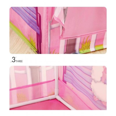 Toyshine Doll House Tent House, Play Tent for Kids, Pretend Playhouse, Taffeta Material Cloth