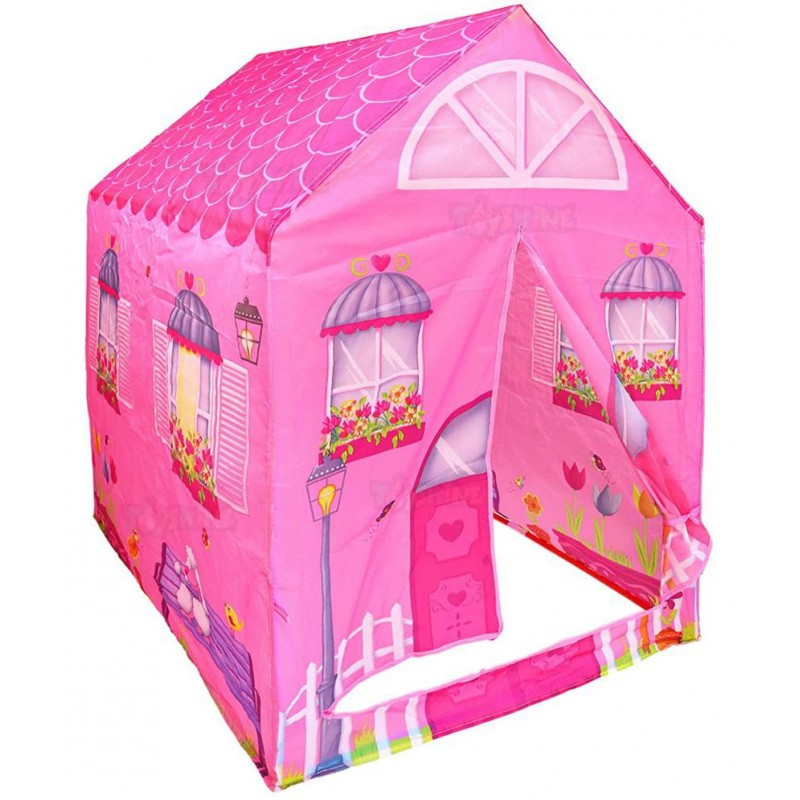 Toyshine Doll House Tent House, Play Tent for Kids, Pretend Playhouse, Taffeta Material Cloth