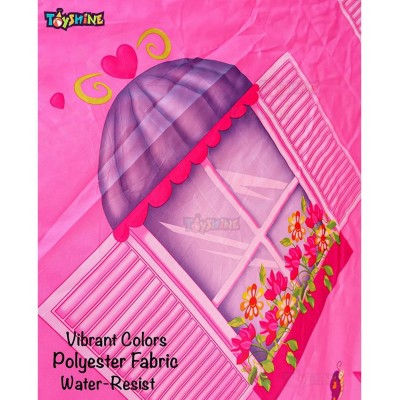 Toyshine Doll House Tent House, Play Tent for Kids, Pretend Playhouse, Taffeta Material Cloth