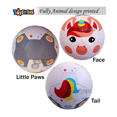 Toyshine Edu-Sports 2 in 1 Kids Football Soccer Educational Toy Ball, Size 3, 4-8 Years Kids Toy Gift Sports - Fox and Sloth