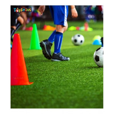 Toyshine Fitness Combo - 6 Pc (12 Inches) Stacking Cones, 10 Pc Space Markers and 1 Pc Agility Ladder (8 M) (SSTP)- Multicolour