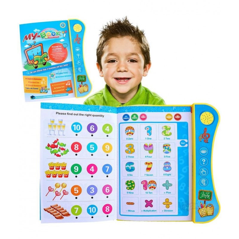 Toyshine Interactive E Learning Children Book Musical English Educational Phonetic Learning Book for 3+ Years, Model - B