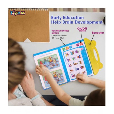 Toyshine Interactive E Learning Children Book Musical English Educational Phonetic Learning Book for 3+ Years, Model - B