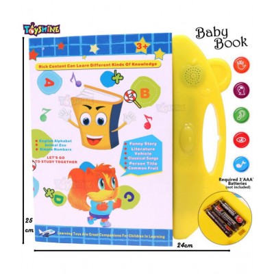 Toyshine Interactive E Learning Children Book Musical English Educational Phonetic Learning Book for 3+ Years, Model - B