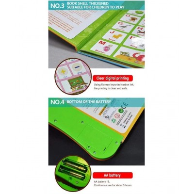 Toyshine Interactive E Learning Children Book Musical English Educational Phonetic Learning Book for 3+ Years, Model - B