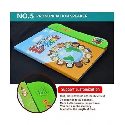 Toyshine Interactive E Learning Children Book Musical English Educational Phonetic Learning Book for 3+ Years, Model - B