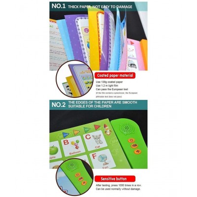 Toyshine Interactive E Learning Children Book Musical English Educational Phonetic Learning Book for 3+ Years, Model - B