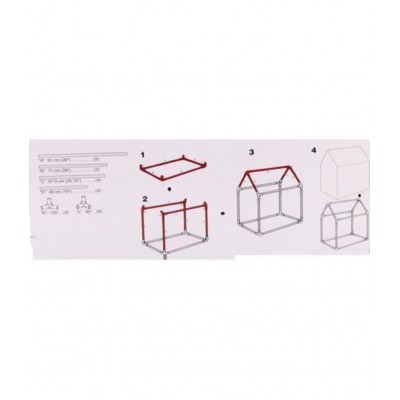 Toyshine Jumbo Size Tent House For Kids - 7 Orange