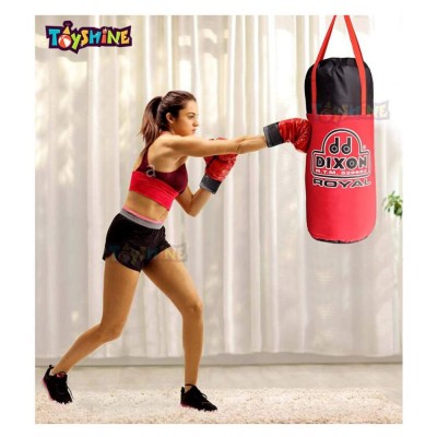 Toyshine Kids Polyester Boxing Kit with Gloves and Head Guard, Medium (23 Inches, Red) SSTP