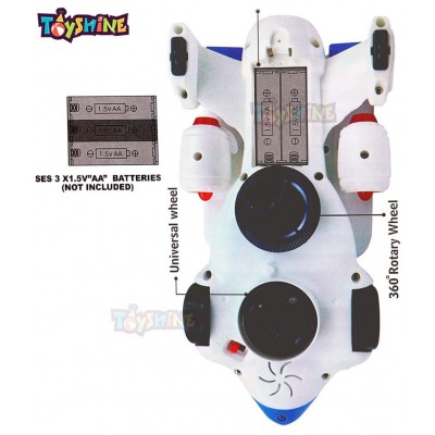 Toyshine Music and Lights Flying Car Bump and Go Action, Battery Operated Toy for Boys Girls (Not Flying)