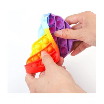 Toyshine Pack of 1- ICE Cream Shaker- Fidget Popping Sounds Toy, Pop Bubble, BPA Free Silicone, Push Bubbles Toy for Autism Stress Reliever, Sensory Toy Pop It Toy- Dark