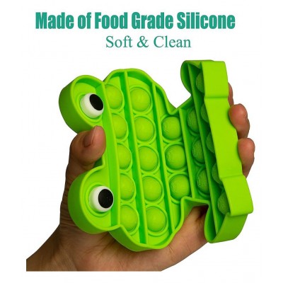 Toyshine Pack of 2 - Heavy Octopus and Frog- Fidget Popping Sounds Toy, BPA Free Silicone, Push Bubbles Toy for Autism Stress Reliever, Sensory Toy Pop It Toy