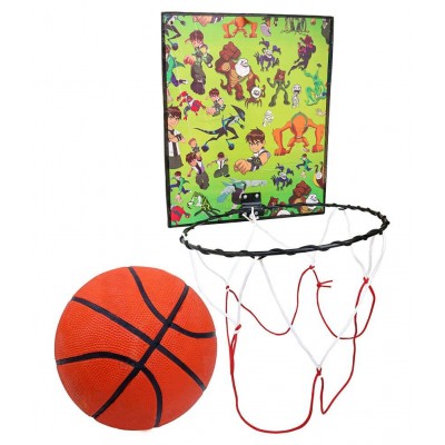 Toyshine SSTP Indoor Door and Wall Mountable Basketball Hoop Set with 3 No Basketball (Colour May Vary)