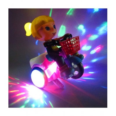 Toyshine Stunt Tricyle Toy Lights and Sound Electric Car Model Toy Vehicles Toys for Toddlers Baby Kids Children Birthday, Girl