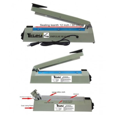 Trisama Premium Heat Sealer / Sealing Machine Pouch Packing Machine (12 inch / 300mm)