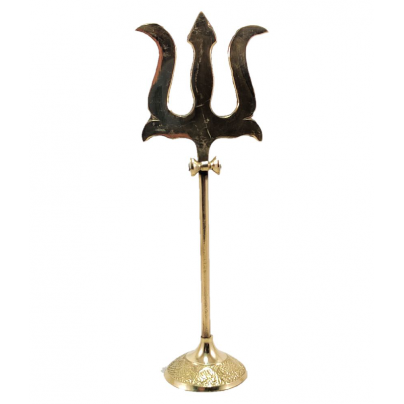 Trishul Round 7" Brass