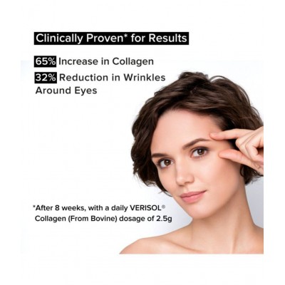 TrueBasics Collagen Skin with L-Glutathione, Collagen Peptides, Biotin, Vitamin C & Vitamin E, for Wrinkle Reduction, Anti-Ageing, Healthy Hair & Nails, Clinically Researched (Lemon, 15 Sachets) TrueBasics Collagen Skin with L-Glutathione, Collagen Peptides, Biotin, Vitamin C & Vitamin E, for Wrinkle Reduction, Anti-Ageing, Healthy Hair & Nails, Clinically Researched (Lemon, 15 Sachets)