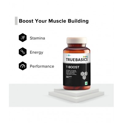 TrueBasics T-Boost,Supplement for Men Tablet 60 no.s Pack of 1 TrueBasics T-Boost,Supplement for Men Tablet 60 no.s Pack of 1