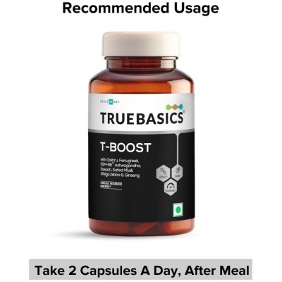 TrueBasics T-Boost,Supplement for Men Tablet 60 no.s Pack of 1 TrueBasics T-Boost,Supplement for Men Tablet 60 no.s Pack of 1